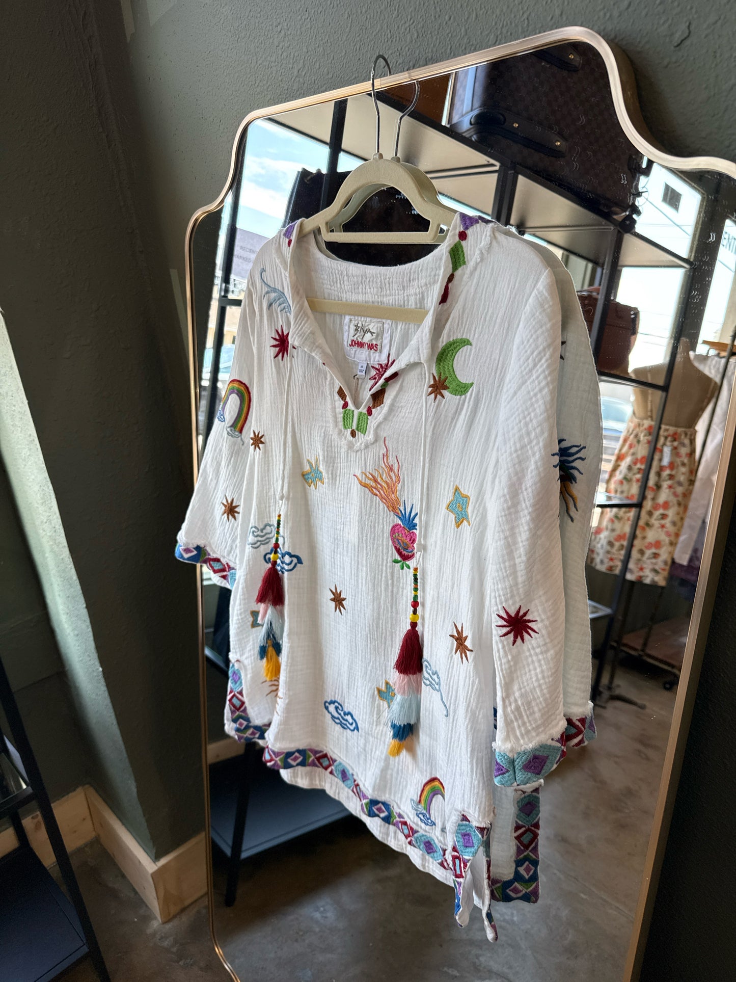 Johnny Was Size XS white/multi Top