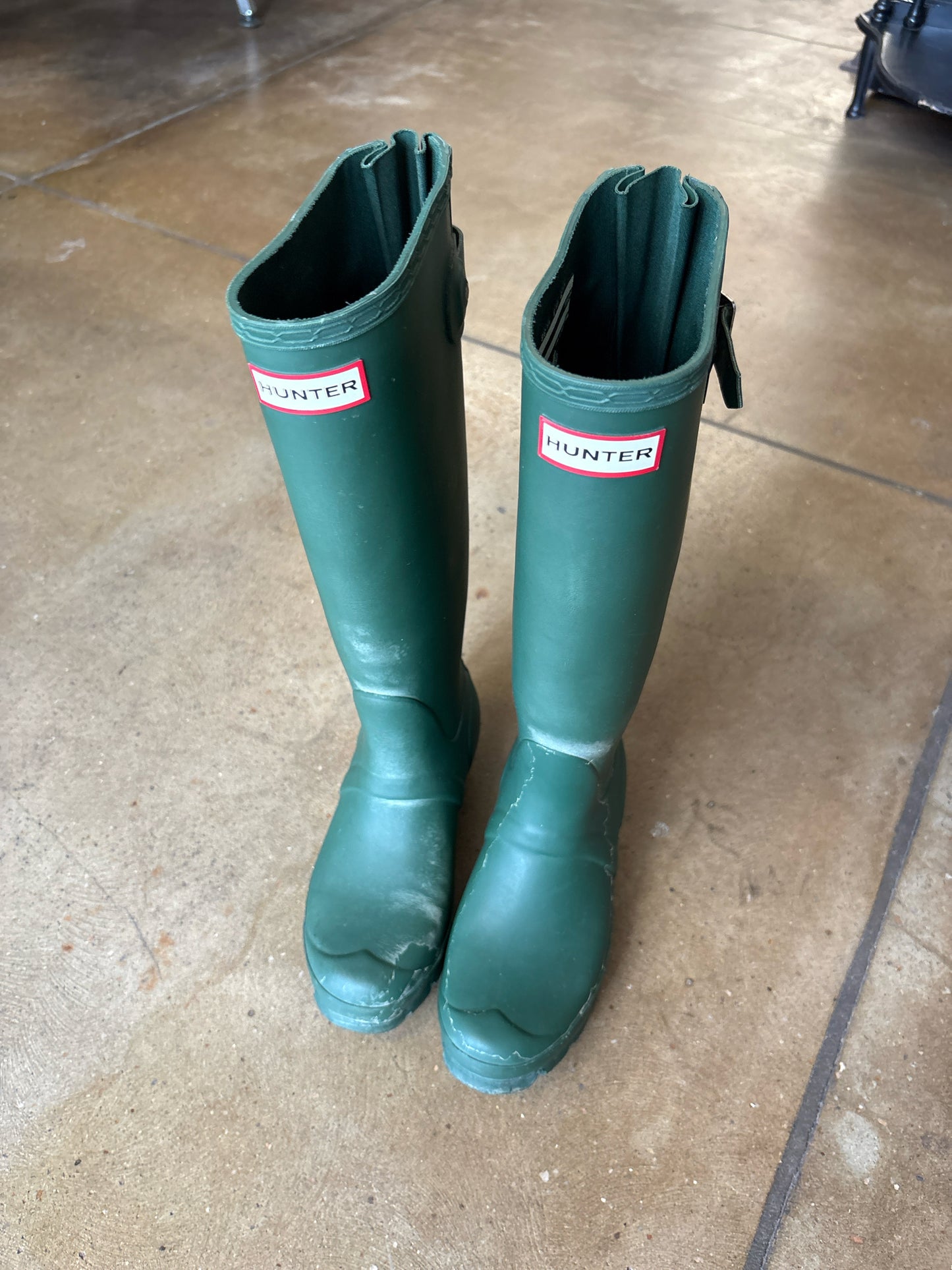 Hunter Shoe Size 5 Green Boots