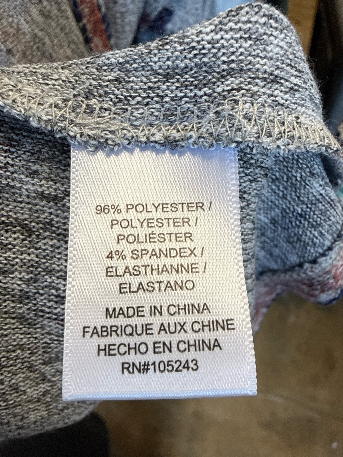 Bobeau Size XL Gray/Blue Kimono/Shawl