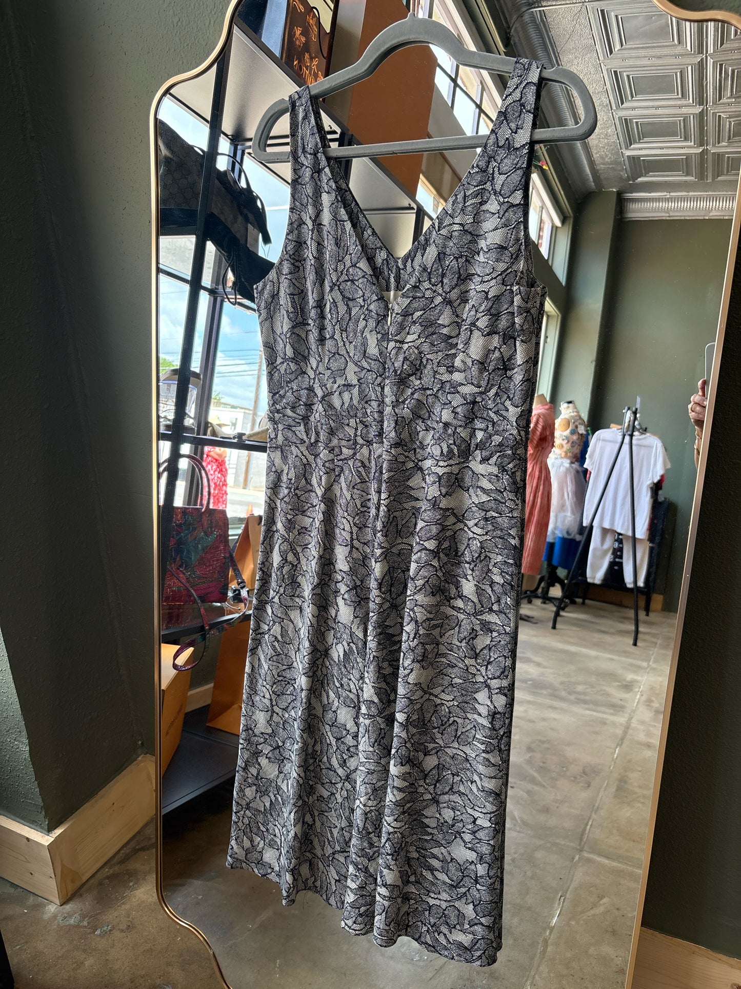 J. CREW Size 10 black + cream Dress