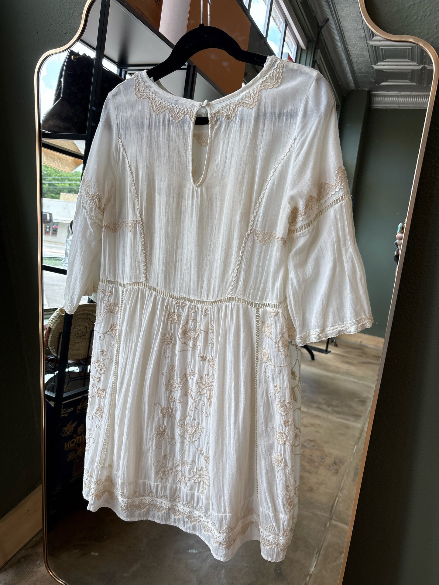 Anthropologie Size S Cream Dress