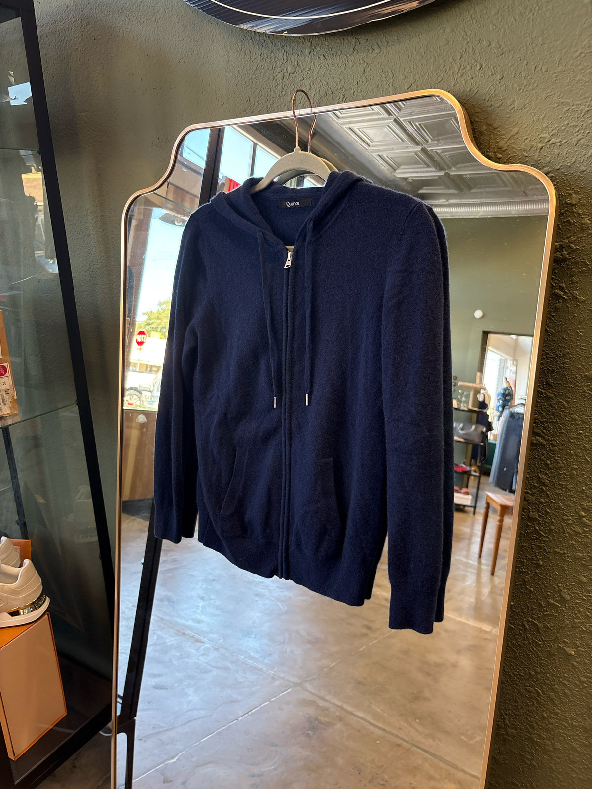 Quince Size S Navy Sweater