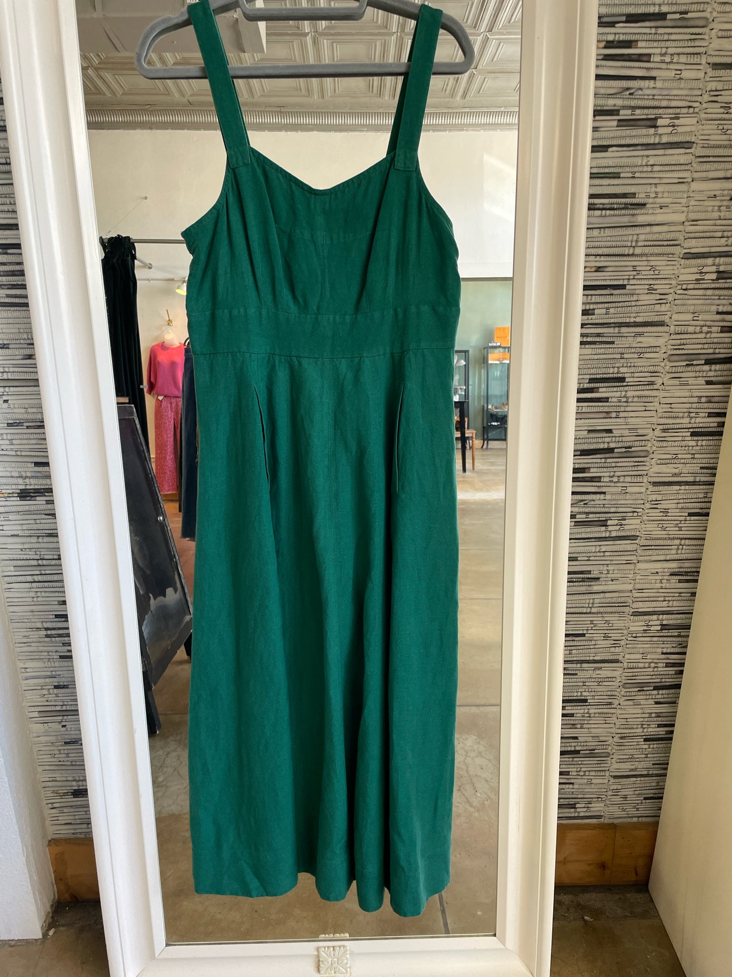 LOFT Size 6 Green Dress