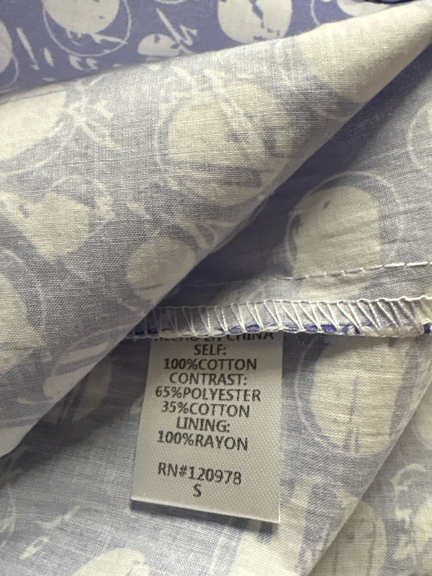 entro Size M Periwinkle multi Top