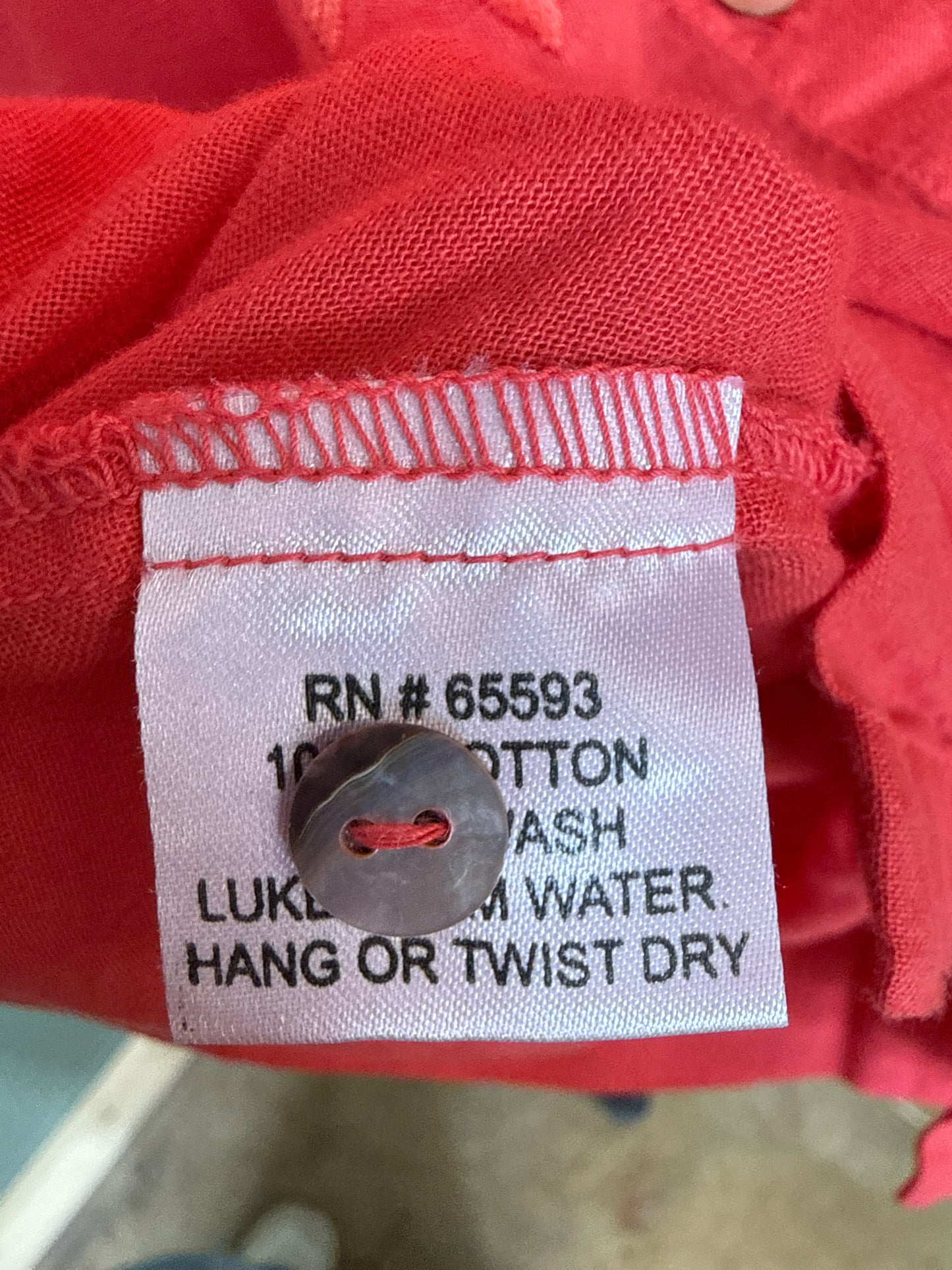 JP and Mattie Size M Red Top
