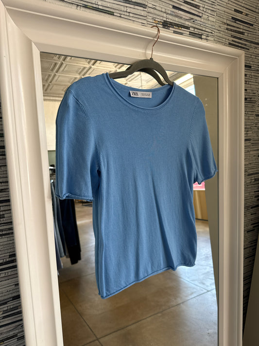 ZARA Size S Blue Top