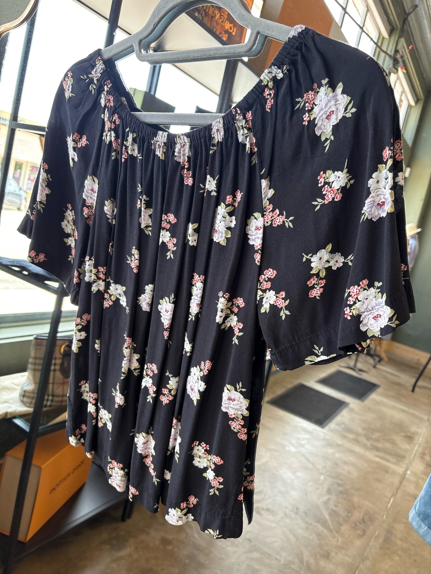 LOFT Size XXS black + multi Top
