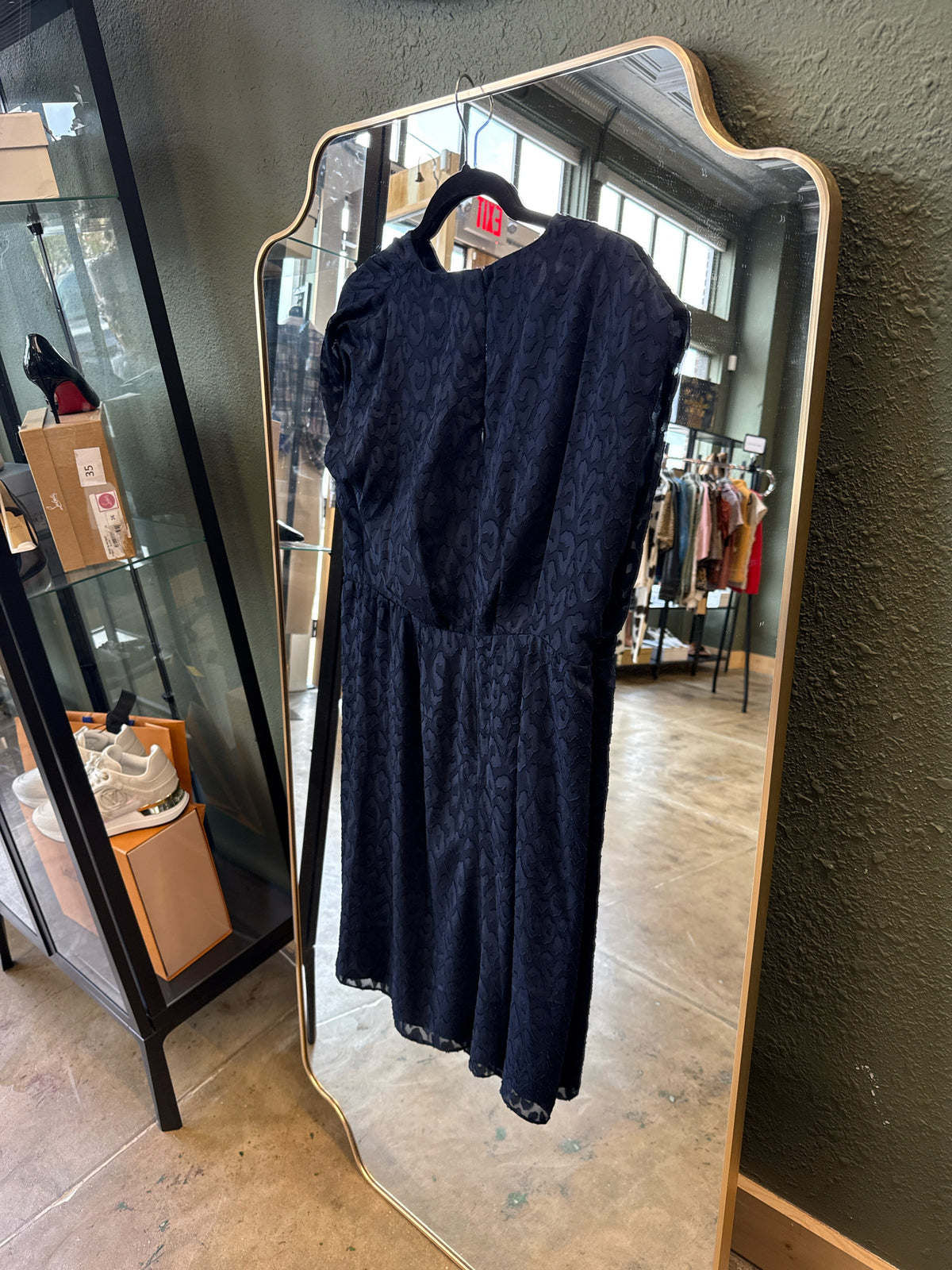 Maggy London Size 12 Navy Dress