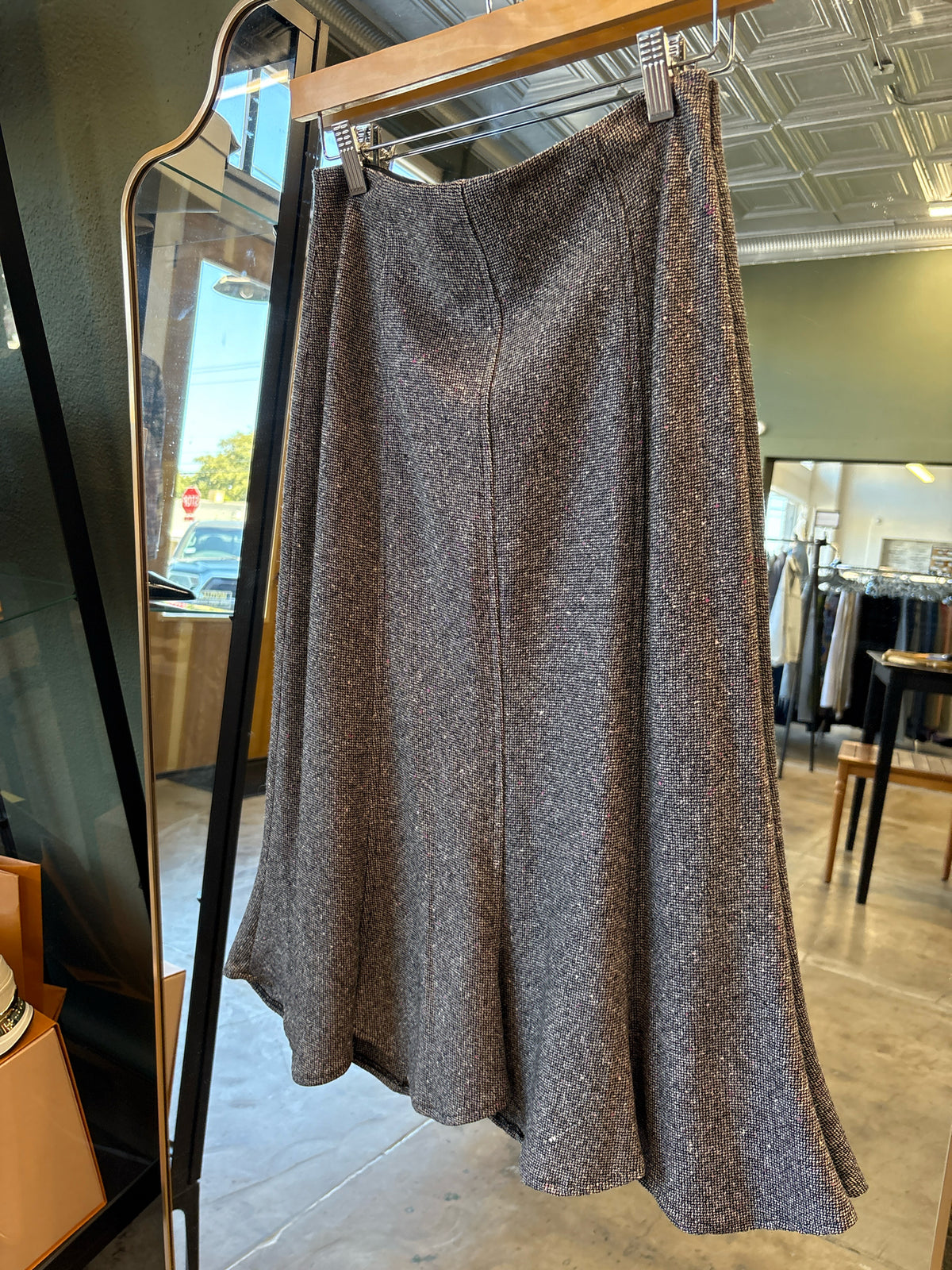 Harolds Size 2 Black Wool Skirt