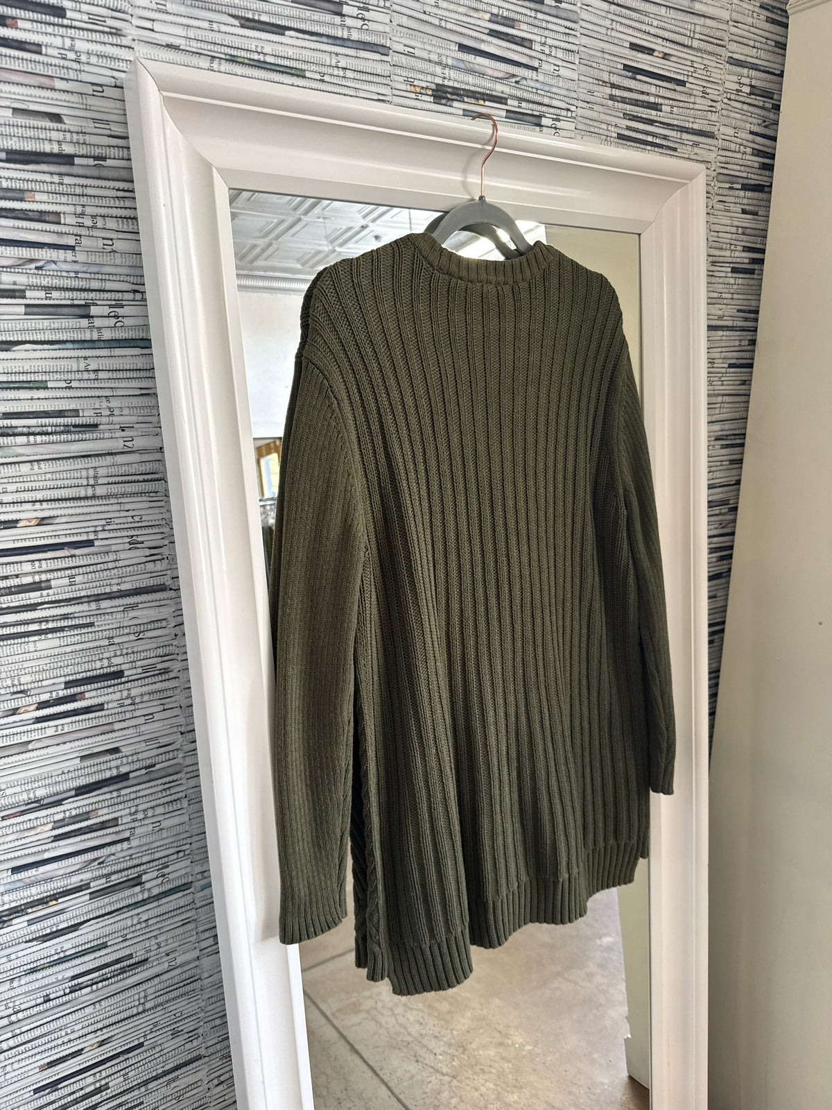 Cabi Size M Green Cardigan
