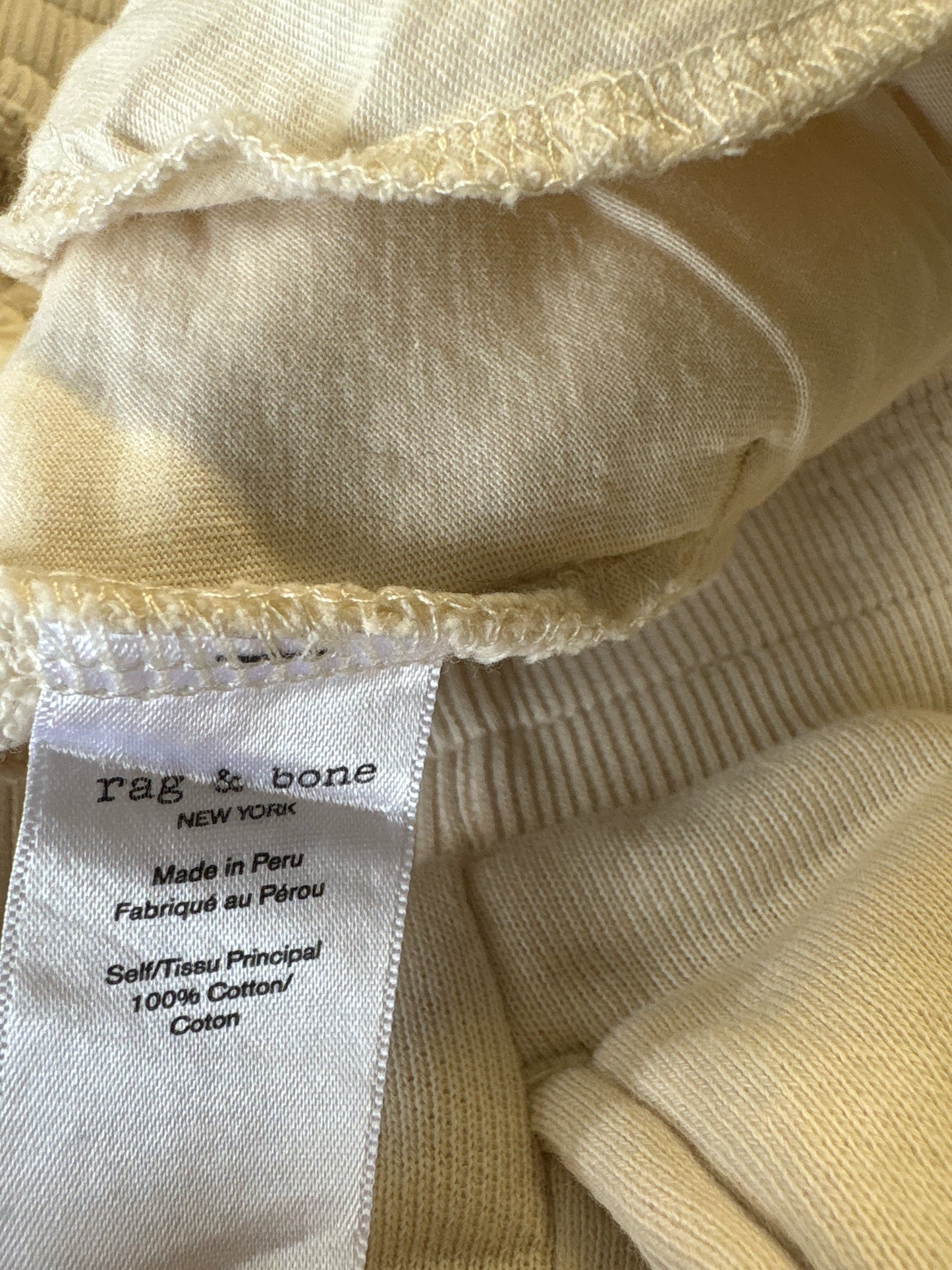 Rag & Bone Size M Cream Two Piece Set