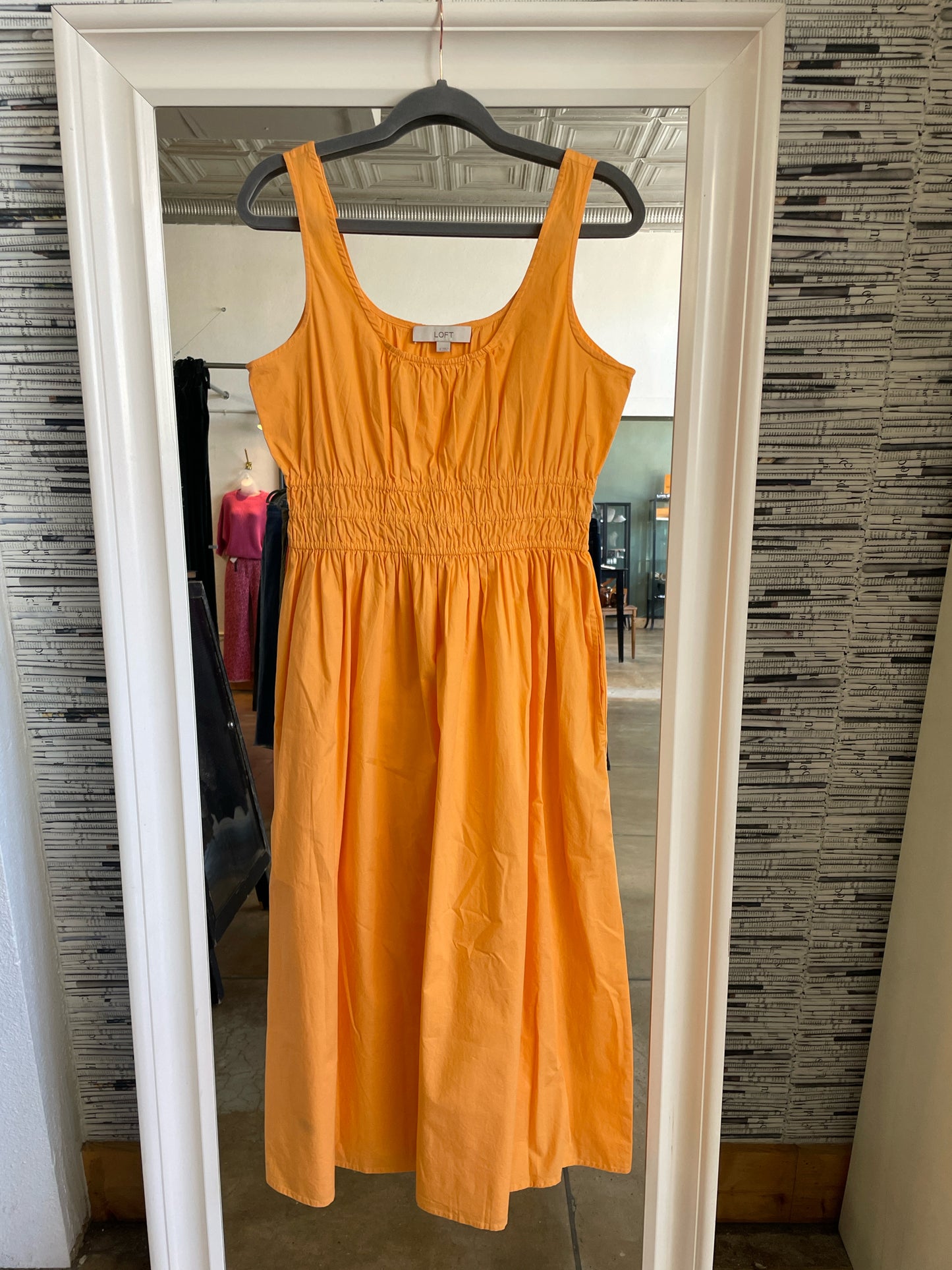 LOFT Size S Tangerine Dress