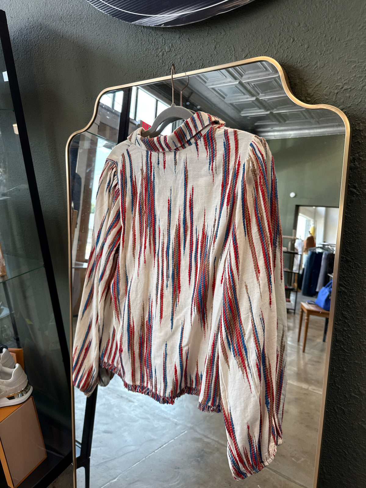 THML Size L Red/Blue Top