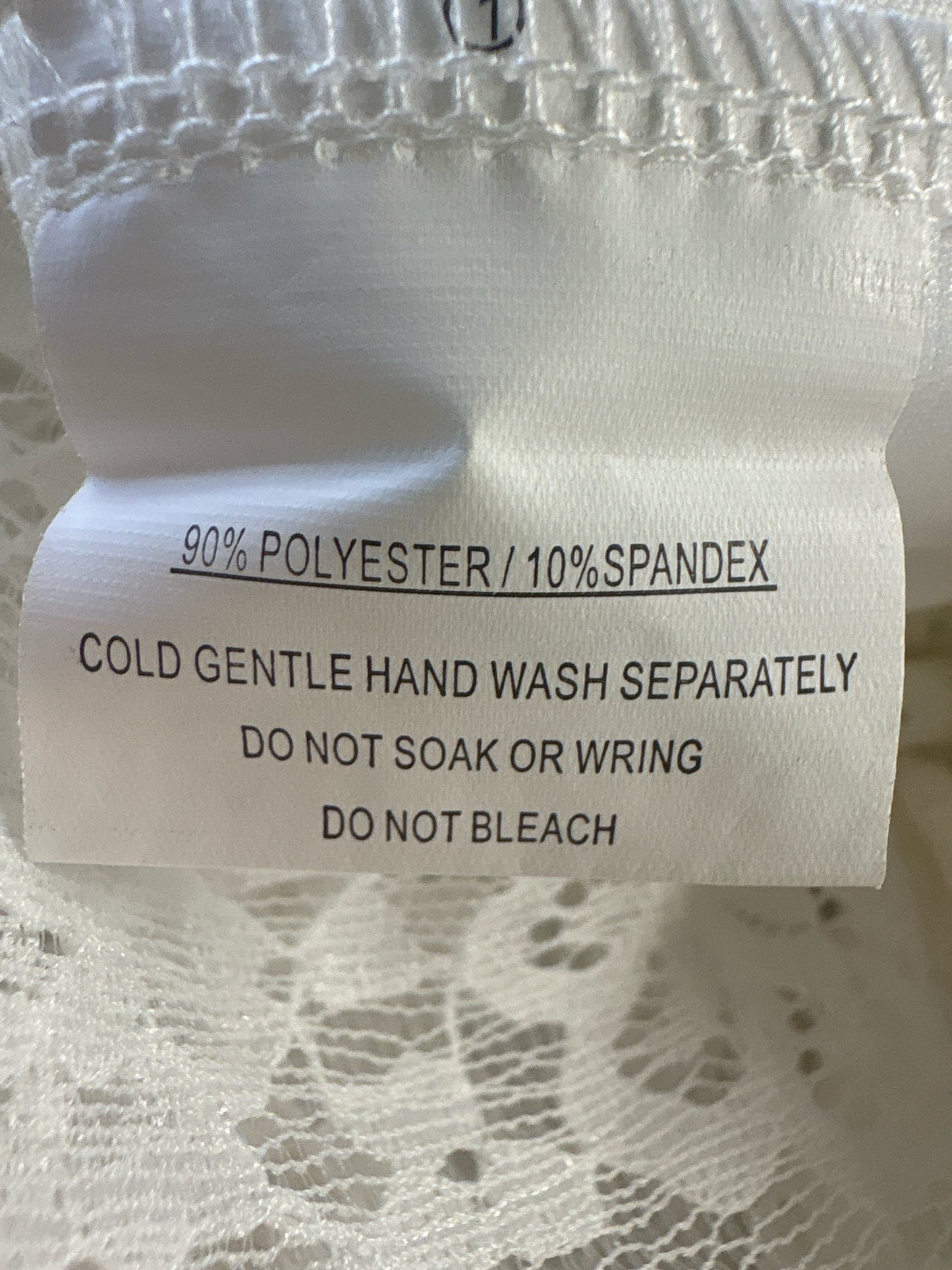 Selfie Leslie Size XXL Ivory spagetti strap Dress