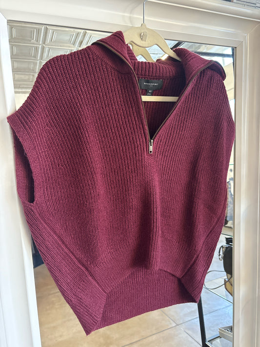 Banana Republic Size XS Purple Ribbed Sweater