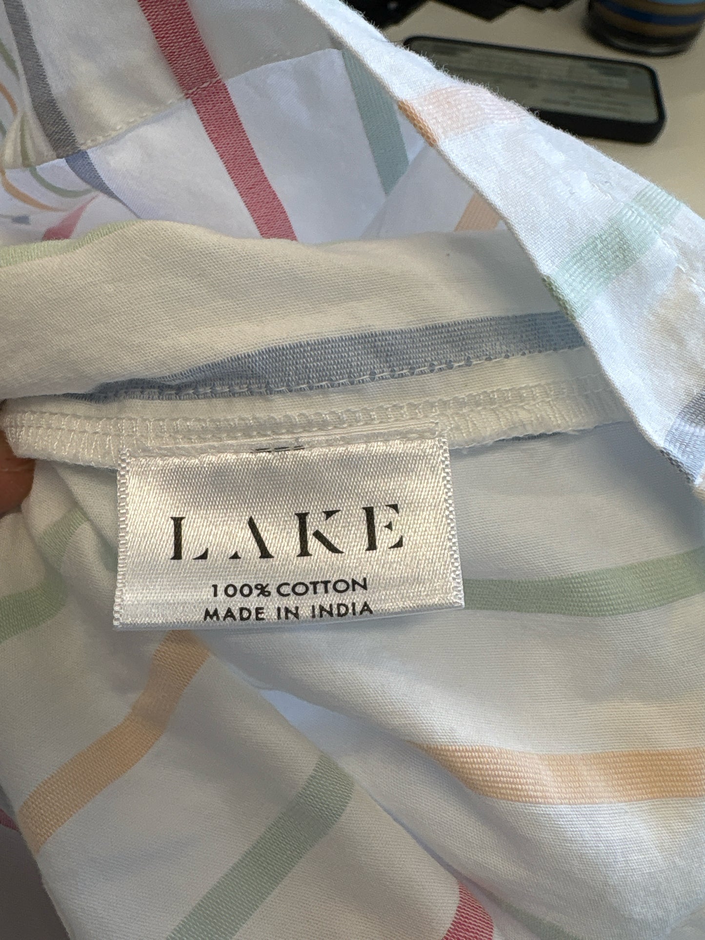 LAKE Size M white multi Dress