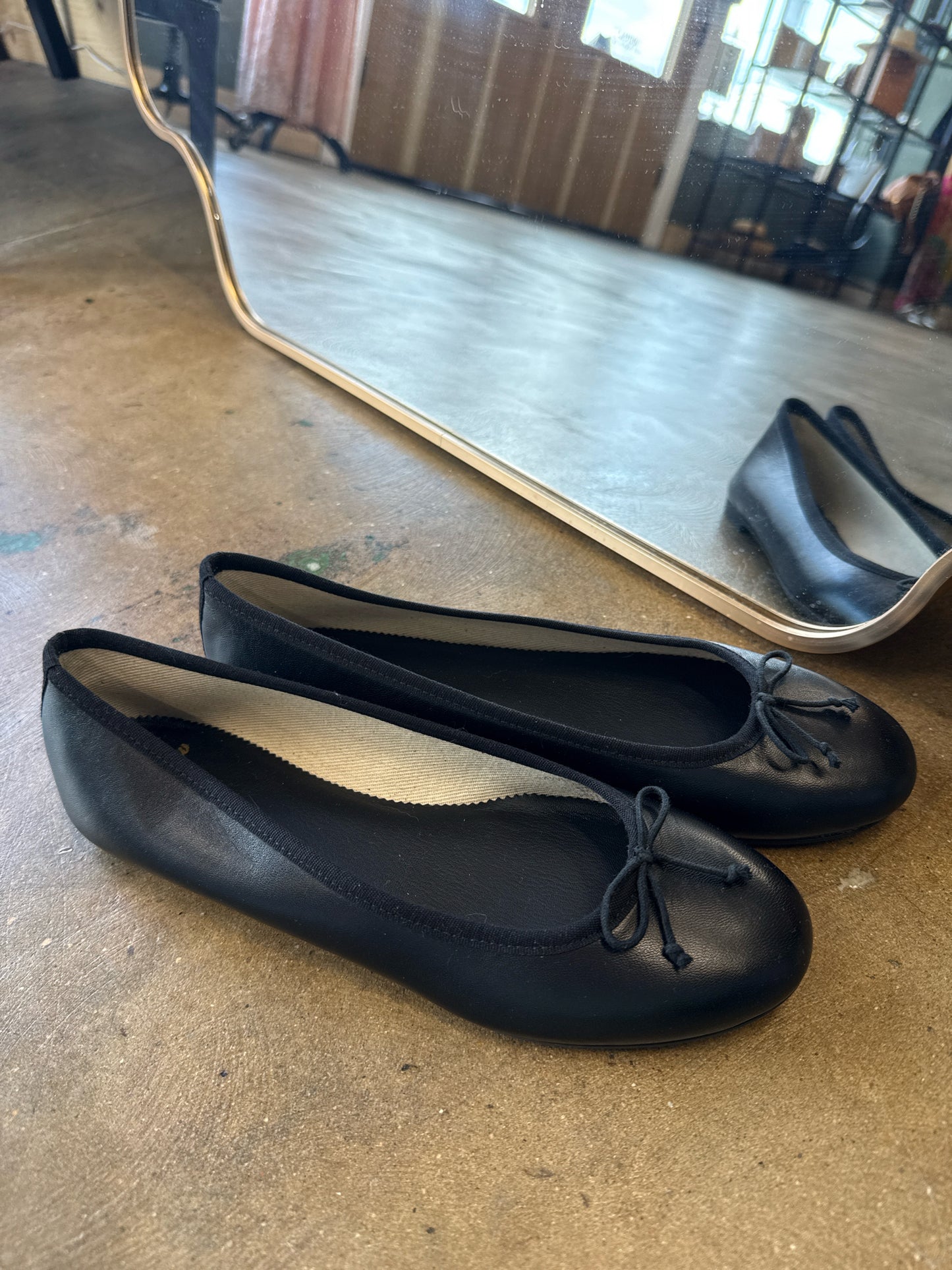 Jcrew Shoe Size 7 Black Flats