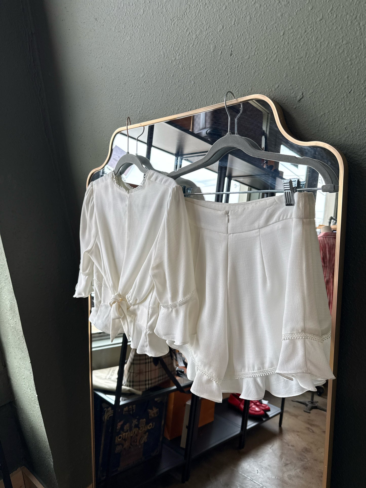 do & be Size S White Two Piece Set