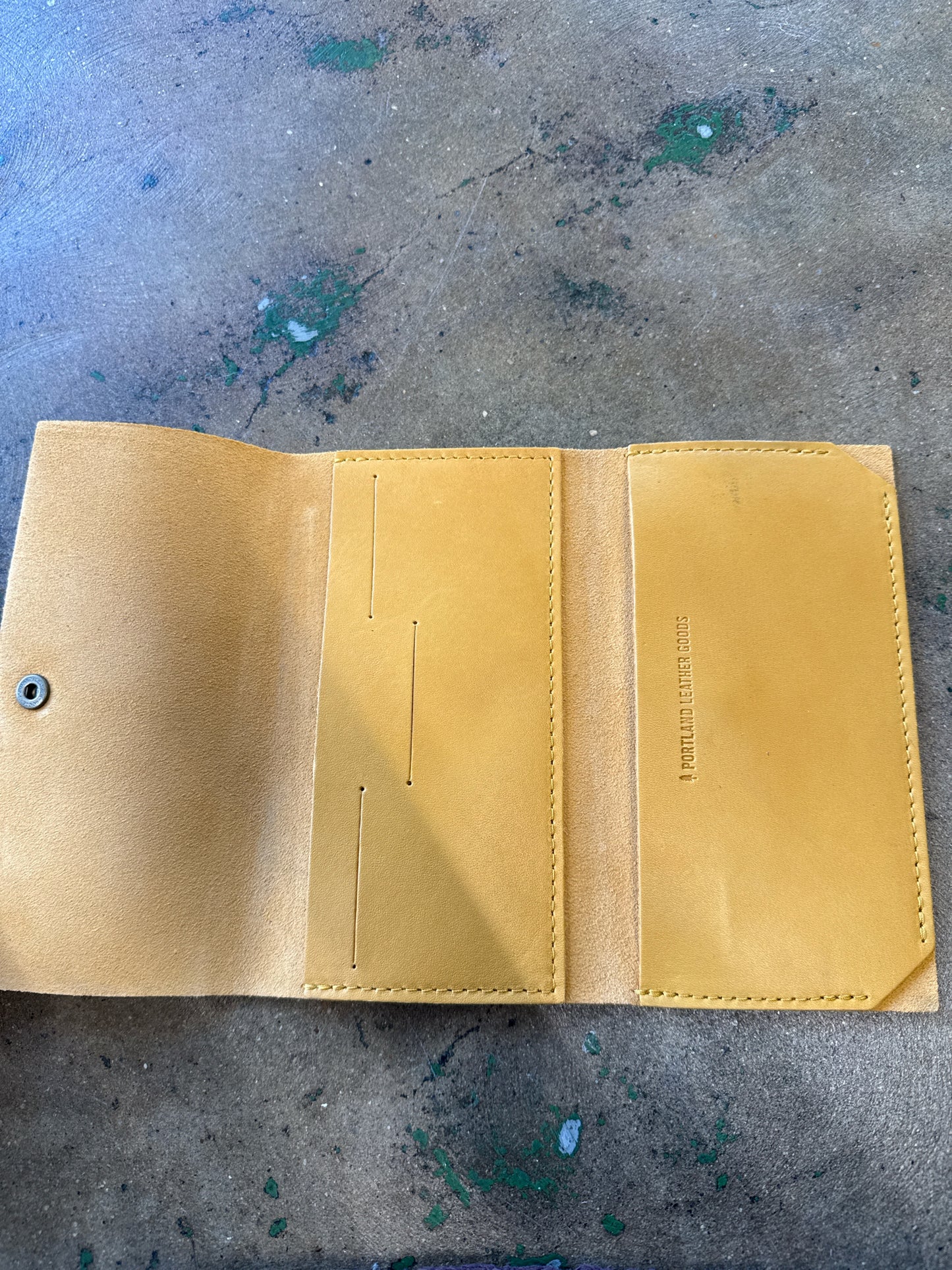 Portland Leather Mustard Wallet/Wristlet