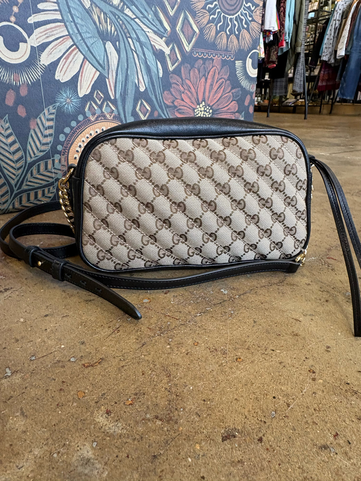 Gucci Black/Multi Signature Monogram Bags/Shoes/Accessories