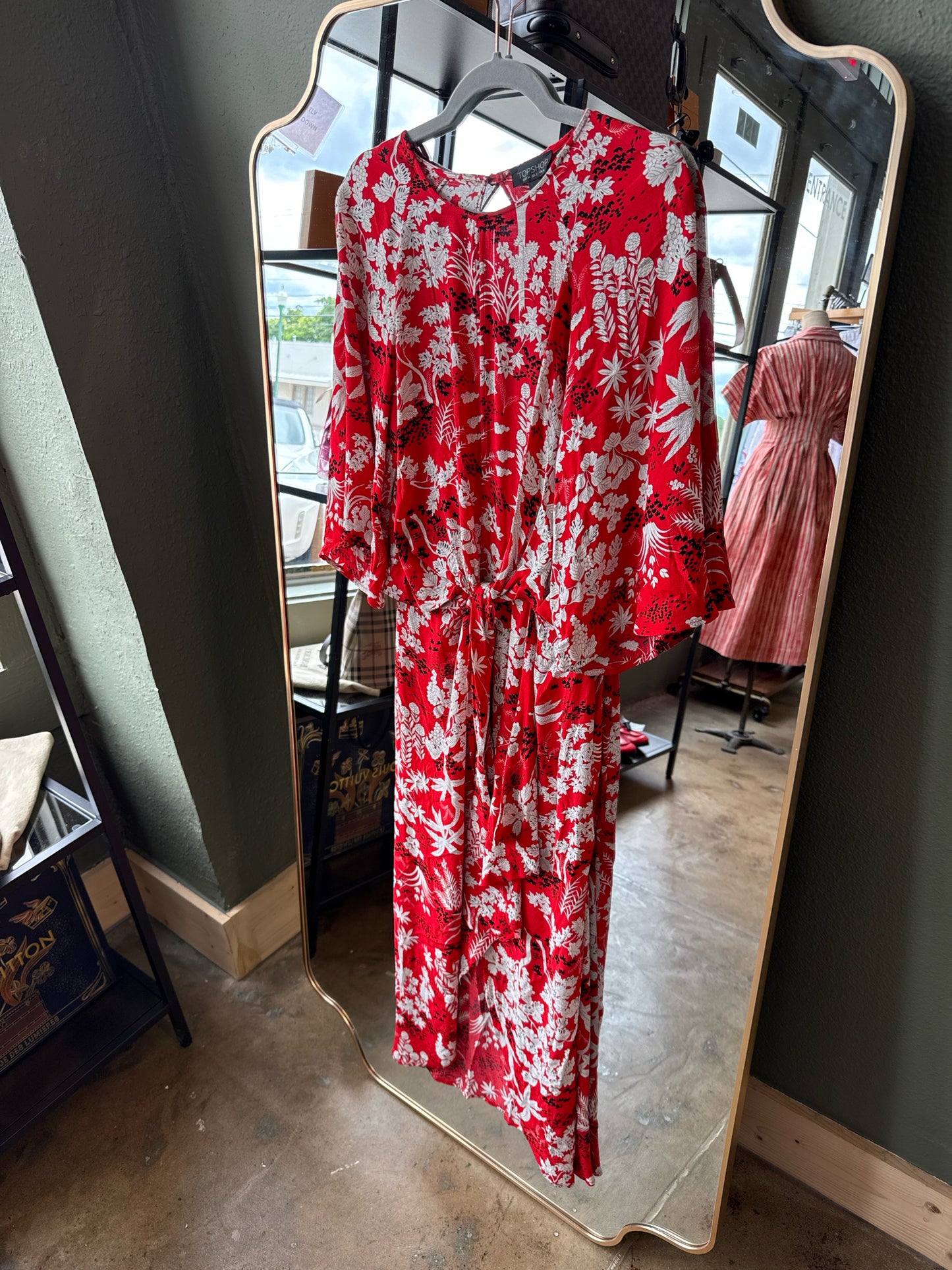 topshop Size 2 Red Dress