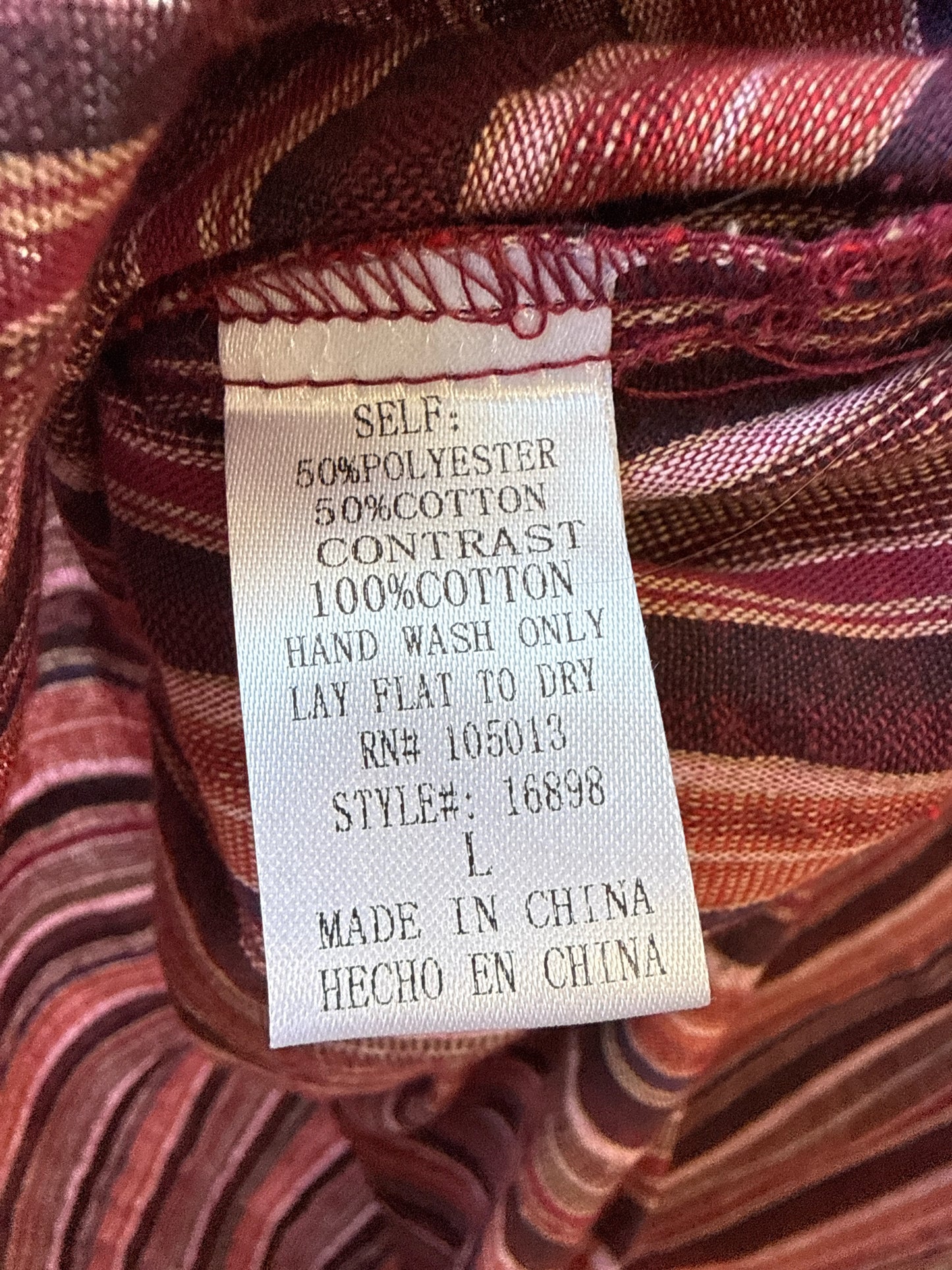 Savanna Jane Size L Purple/Multi Top