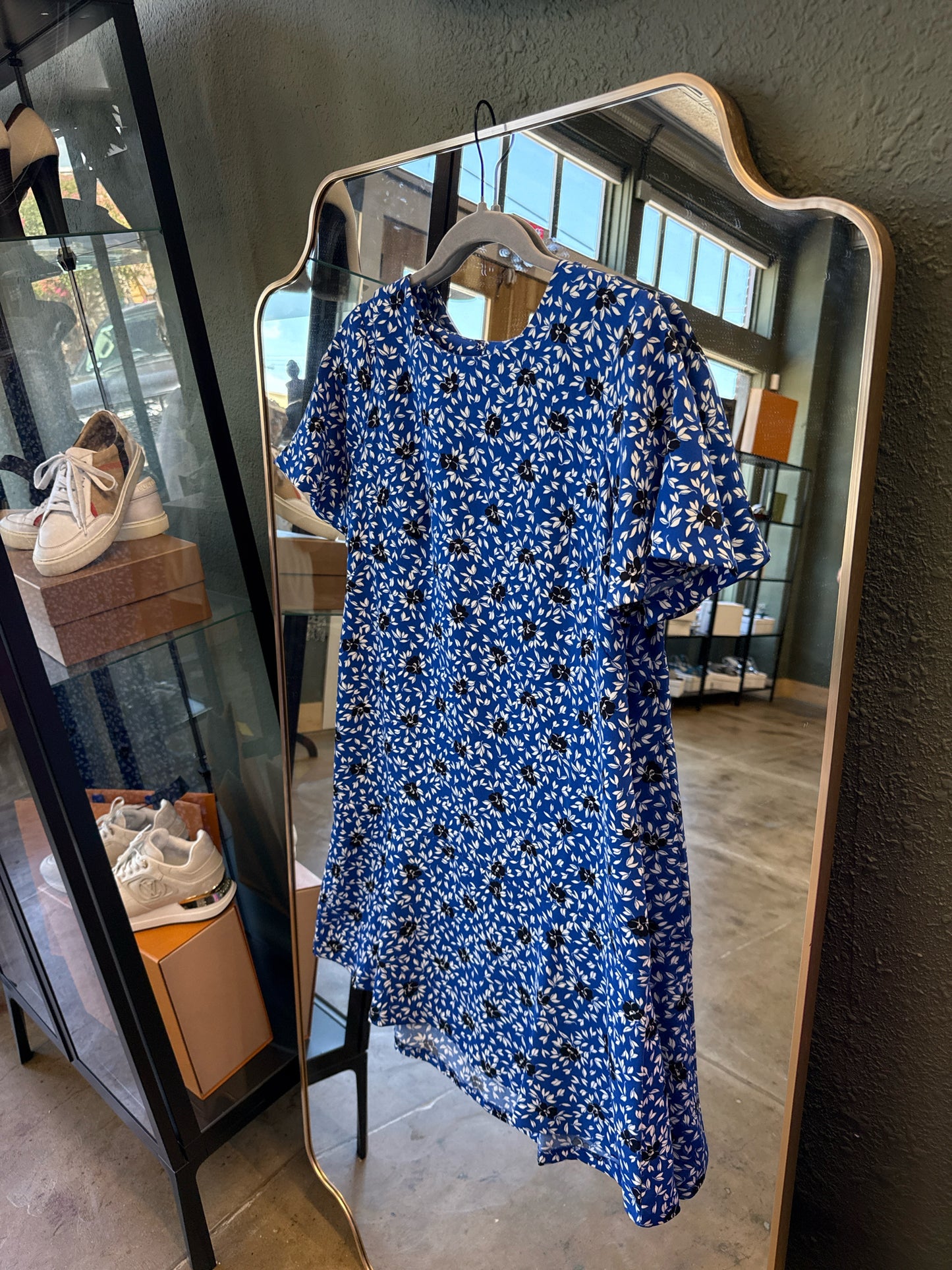 ANN TAYLOR Size 4 Blue Dress