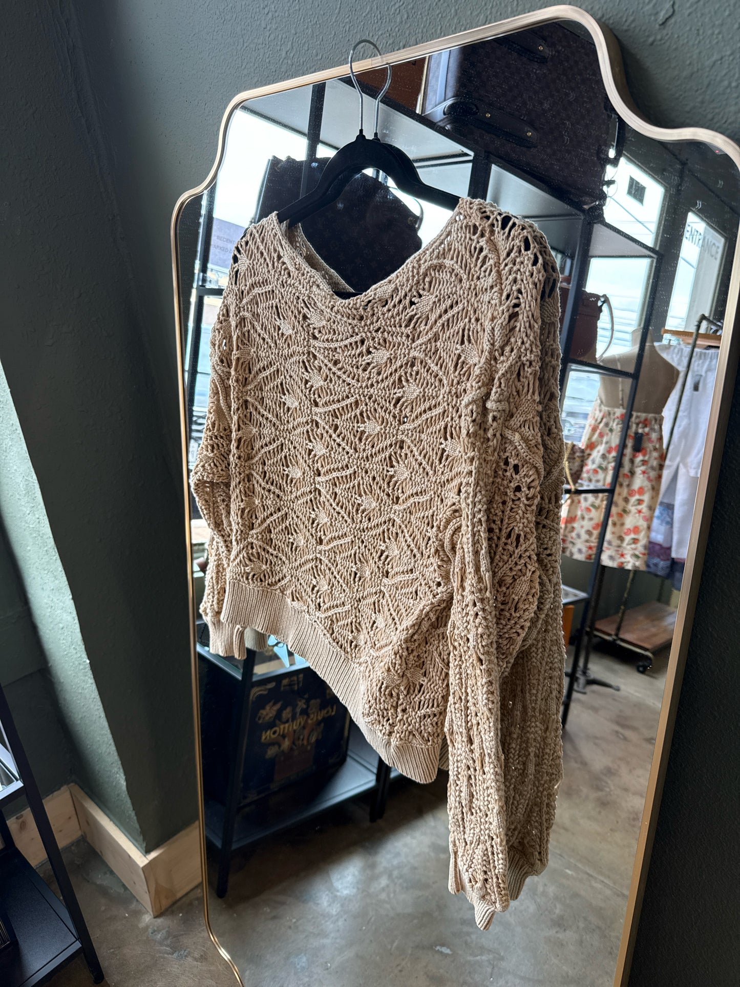 free people Size S Tan Sweater