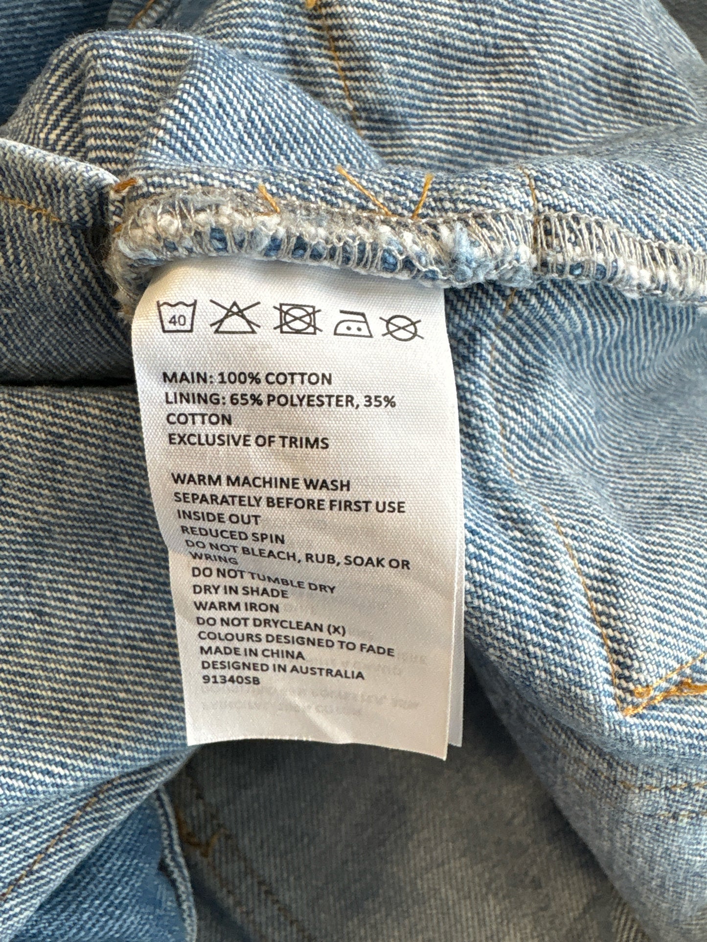 BARDOT Size XL Jean Skirt
