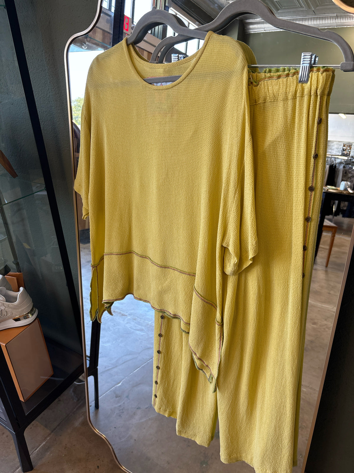 Joey Bisque Size 2 Yellow Two Piece Set