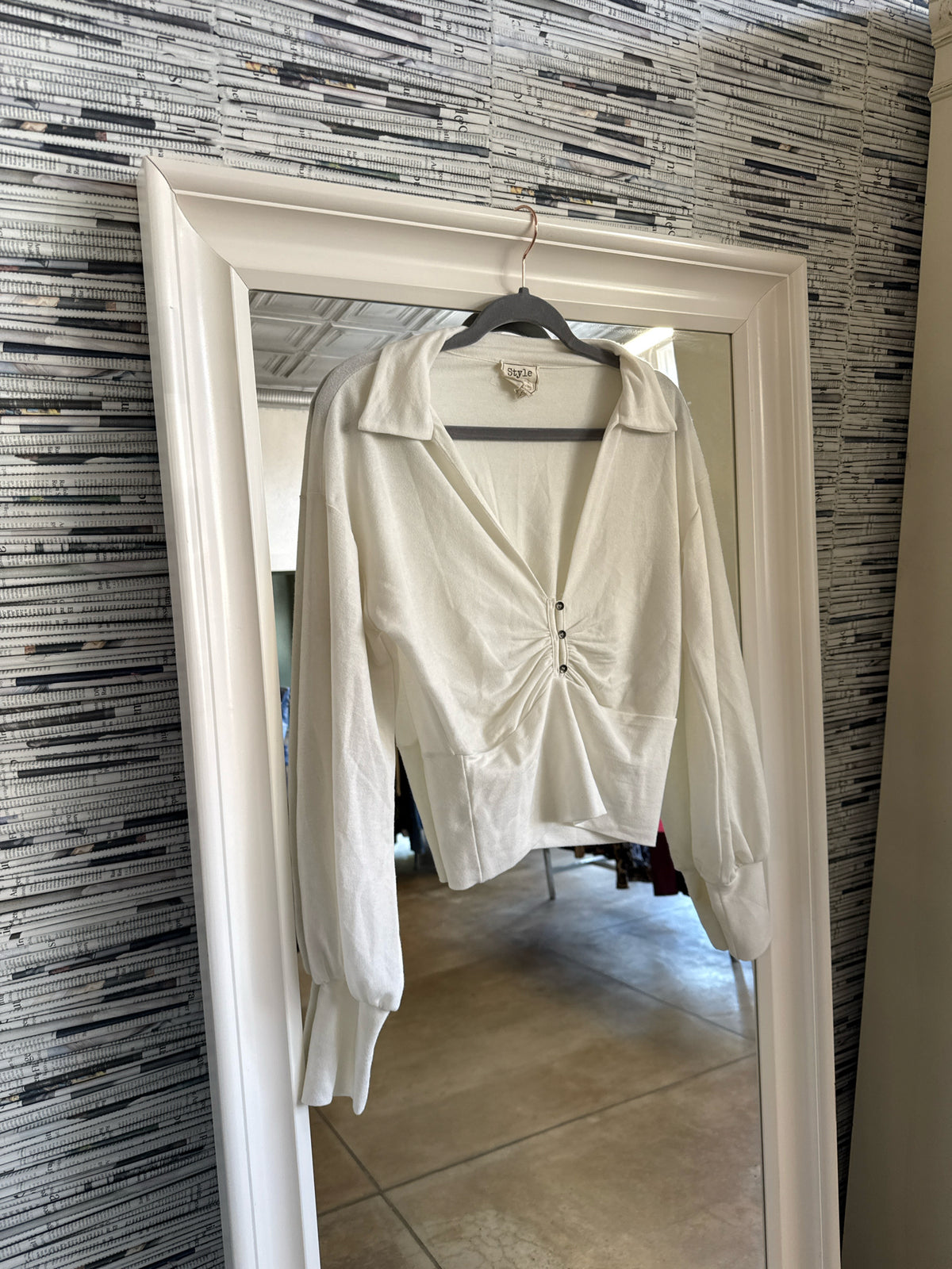 Style Rack Size M White Top
