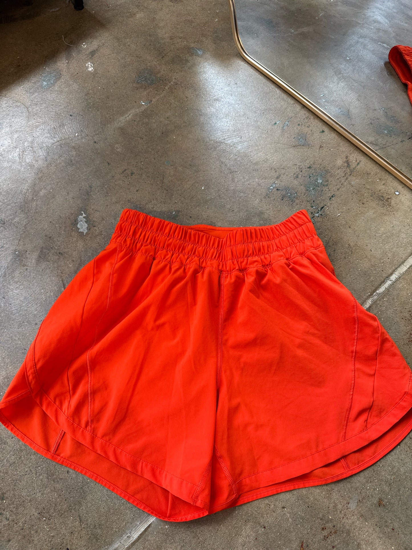 Lululemon Size 6 Bright Orange Shorts
