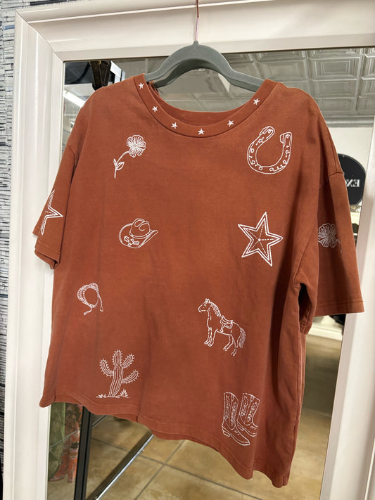 ee:some Size S Burnt Orange Top