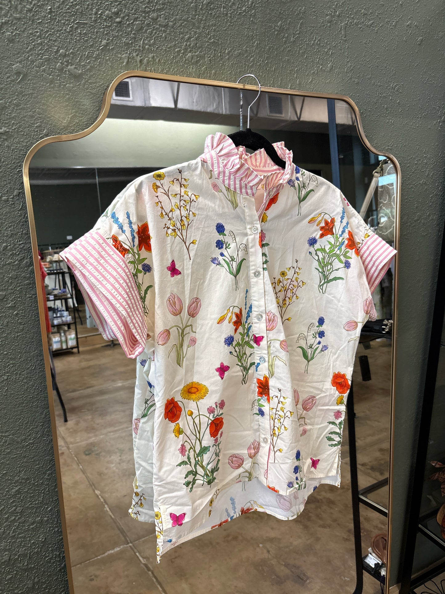 entro Size S Cream/multi Top