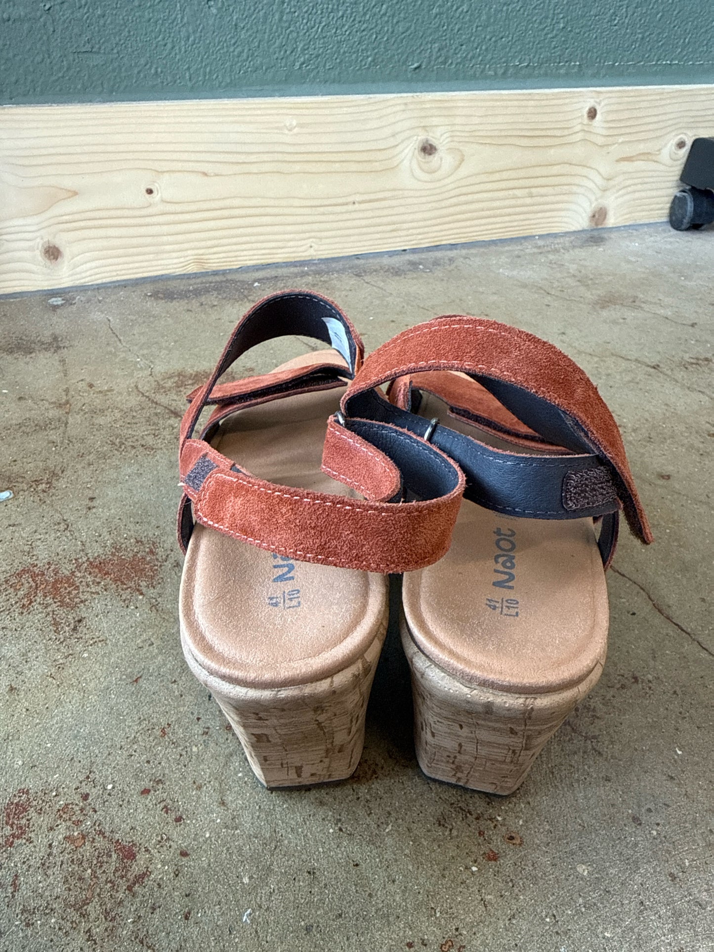 NAOT Shoe Size 41 Rust Wedge
