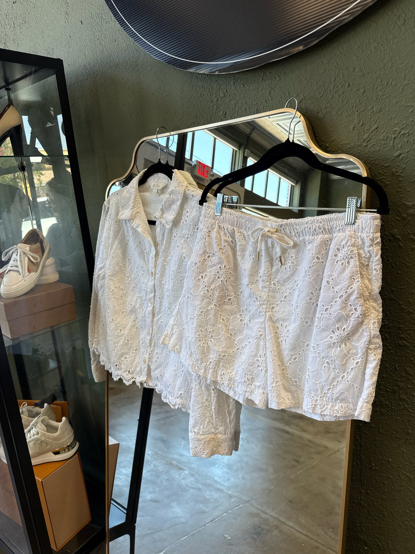 Lilly Pulitzer Size M White Two Piece Set