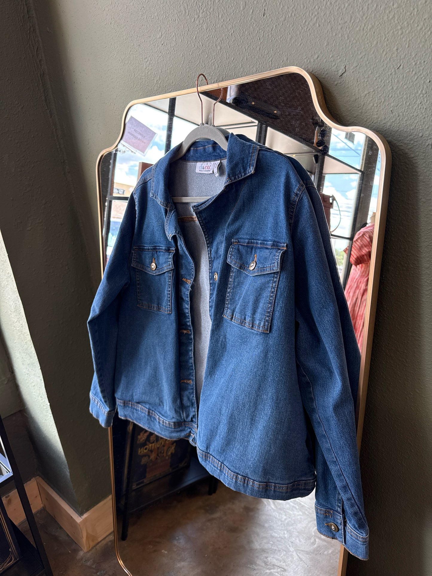 D&Co Size 1X Denim Jacket