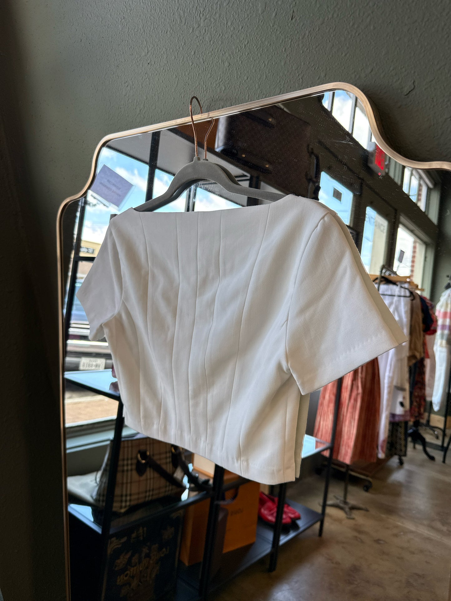 STAUD Size S White Top