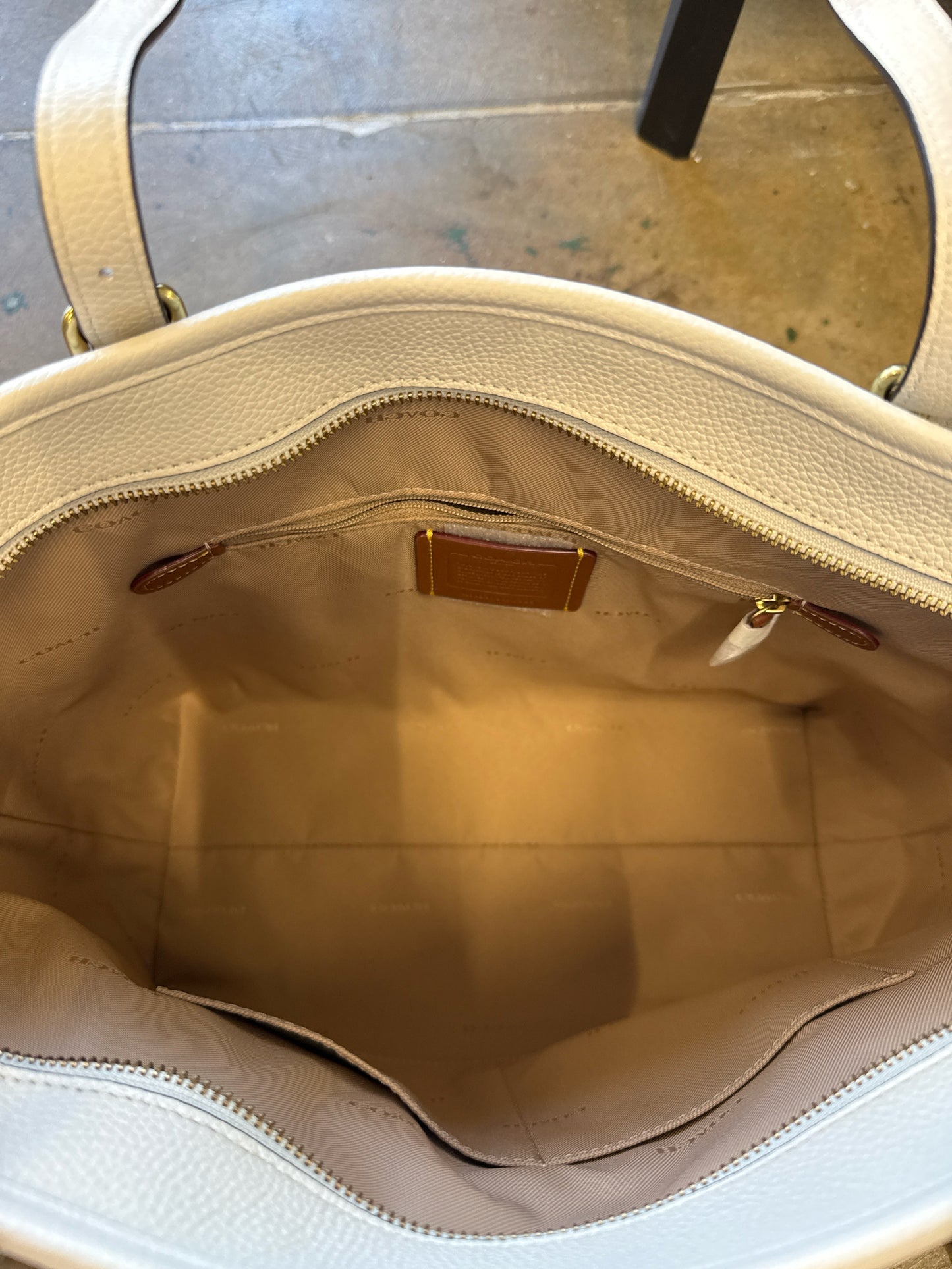 COACH Cream Purse