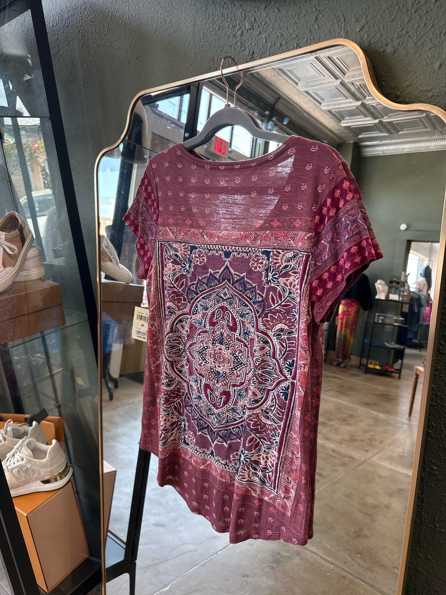 Lucky Brand Size M Red/Blue Top