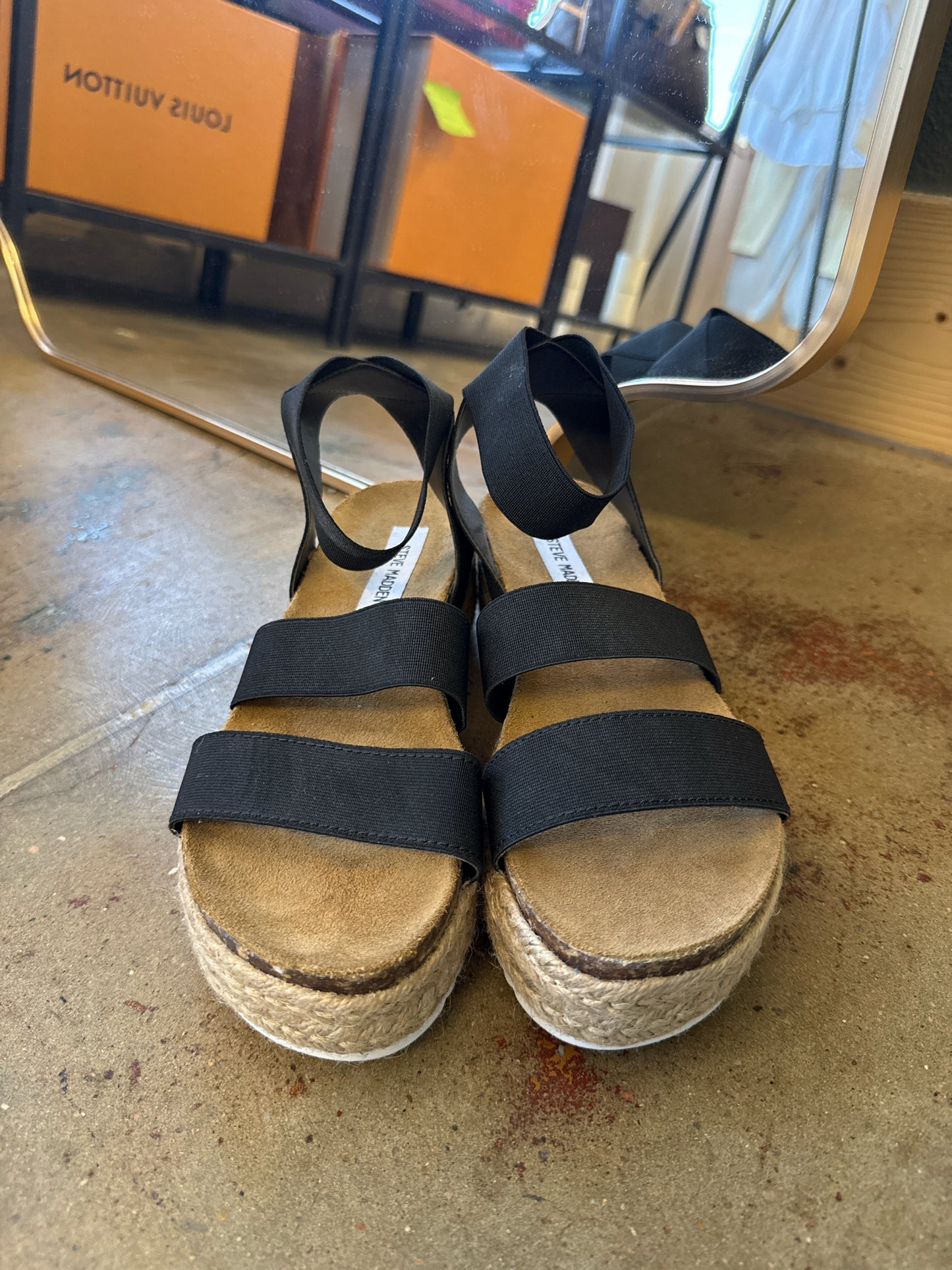 Steve Madden Shoe Size 8 Black Sandals