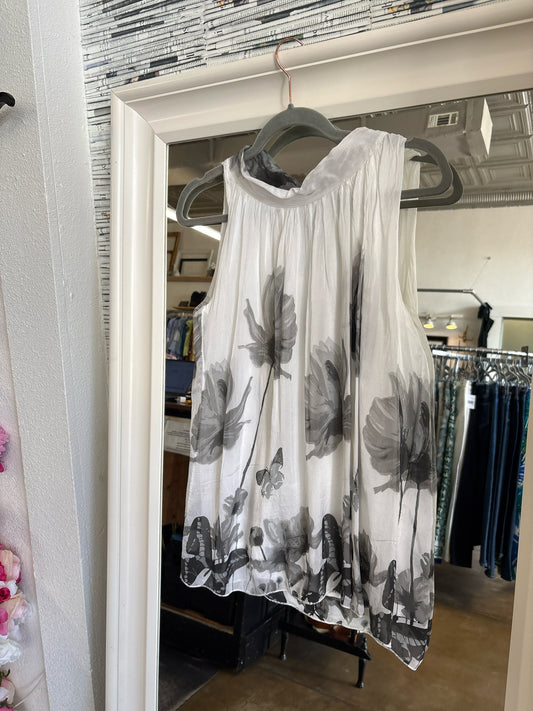 Elena Baldi Size M White + Gray Top