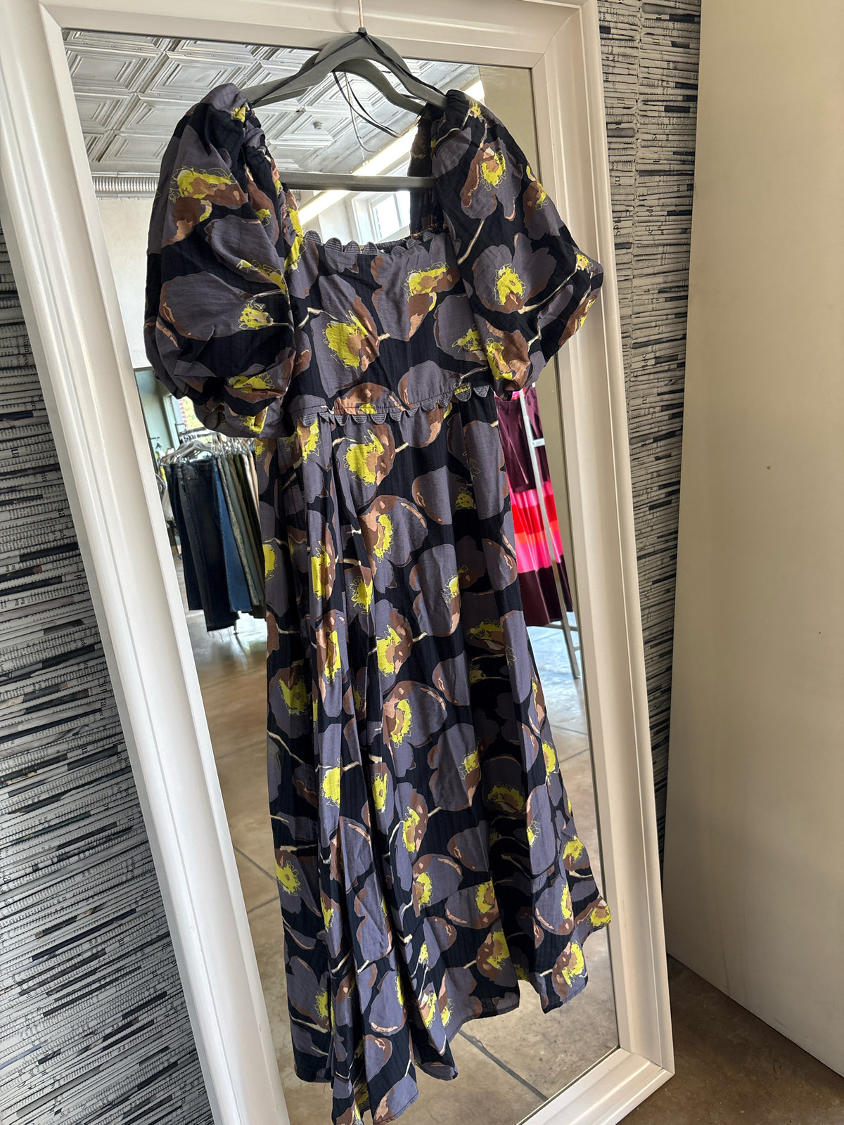 Umgee Size S Purple Print Dress