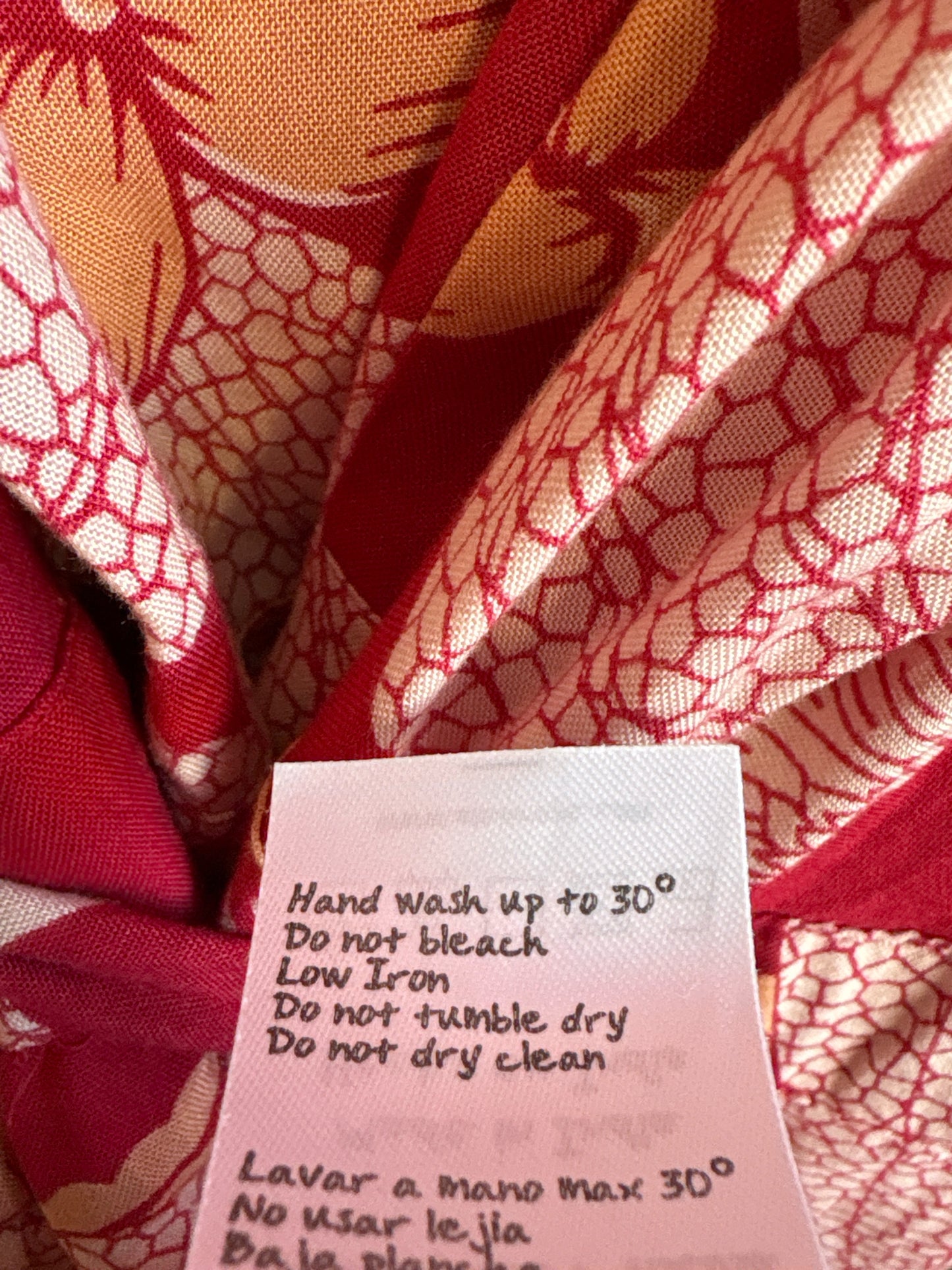Z & L Size M Pink/Red Paisley Dress