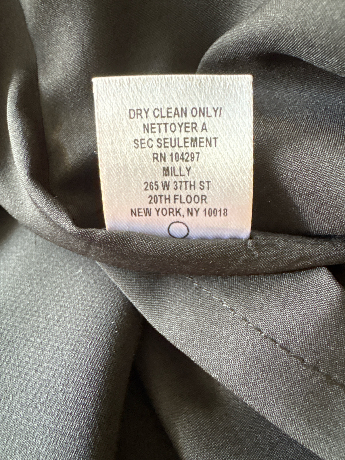 Milly Size 8 Black Dress