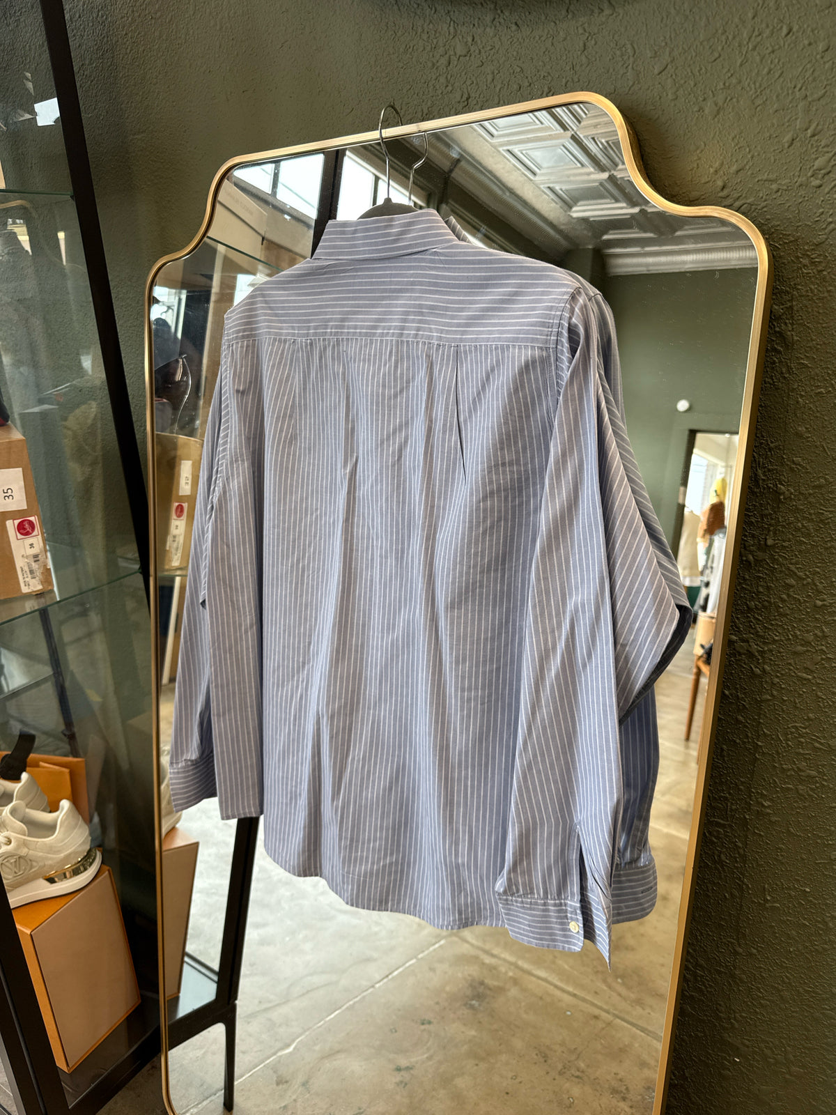 Brooks Size XL Blue/White Top