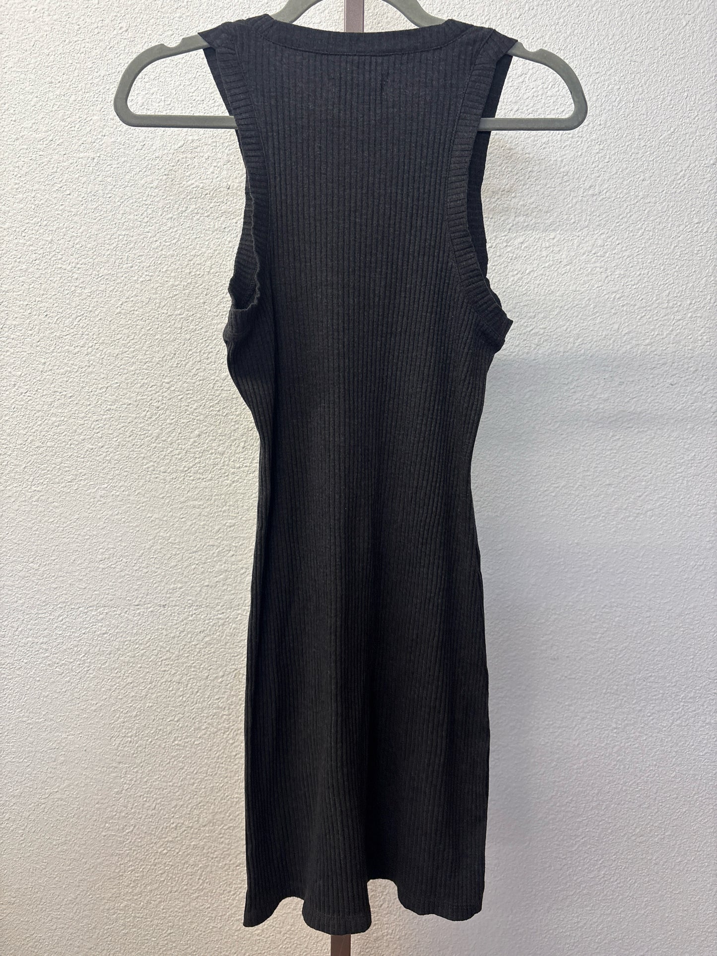 MADEWELL Size M Black Ribbed Dress
