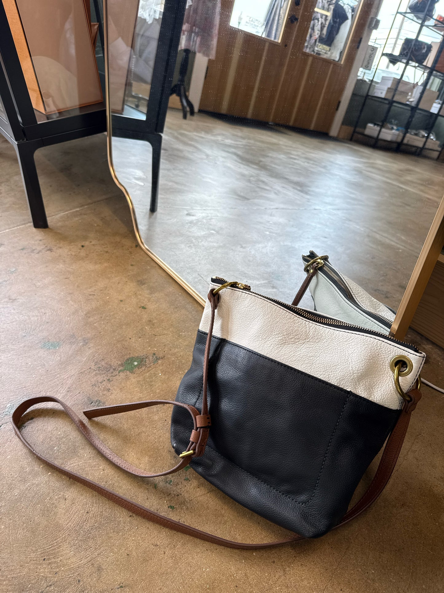 Fossil Black/White Purse