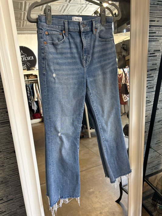 Pistola Size 27 Light Wash distressed Jeans