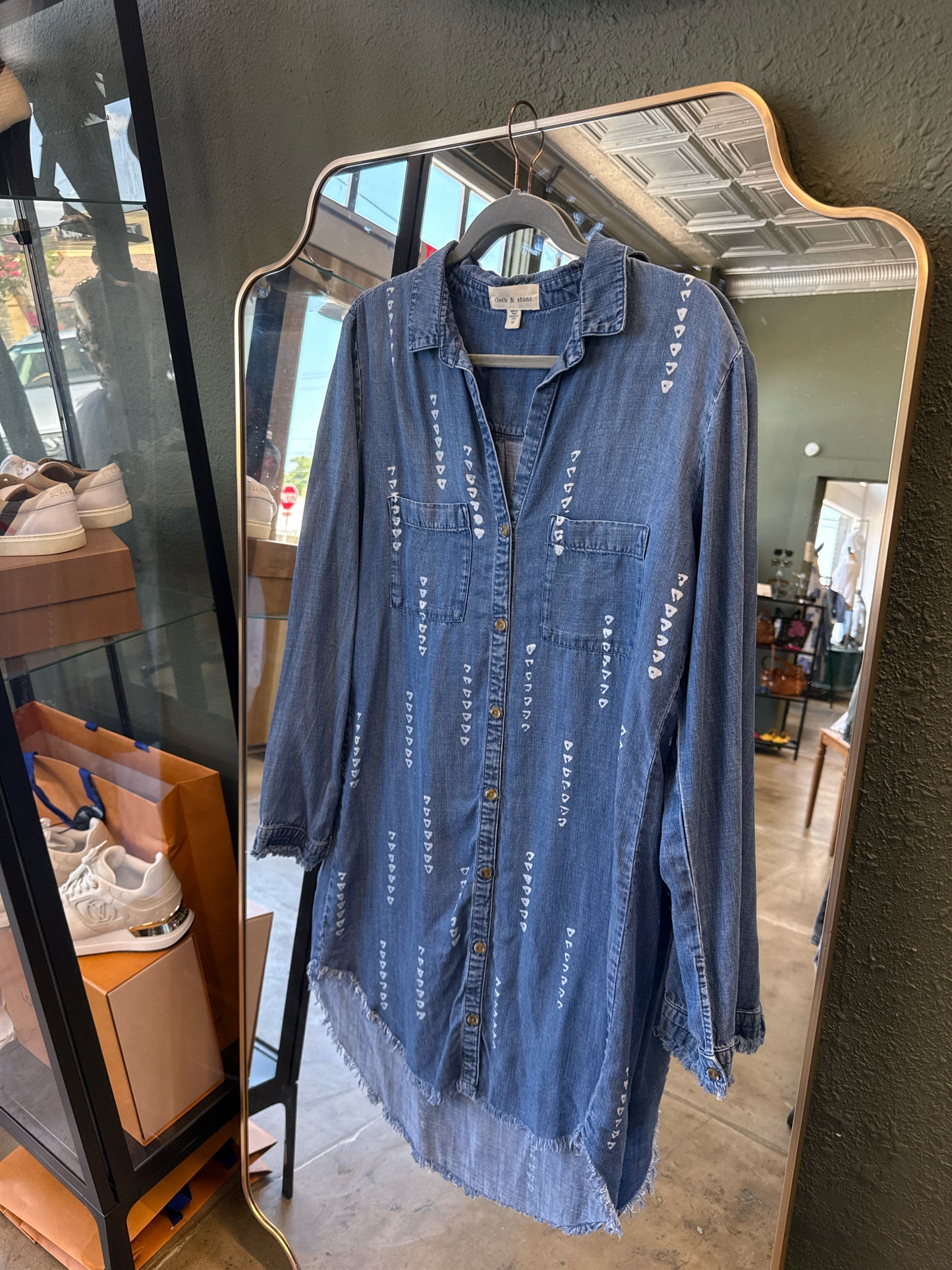 Cloth & Stone Size M Denim Dress